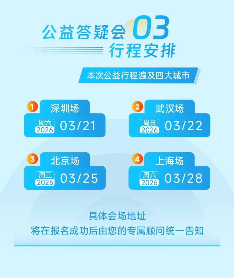 答疑会日期安排