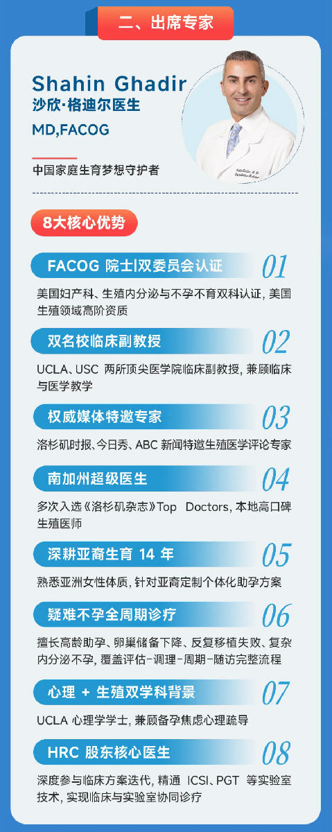 美国试管专家背景